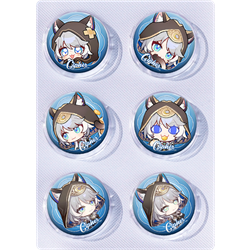 Honkai: Star Rail anime pin 6pcs a set 25mm