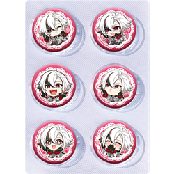 Genshin Impact anime pin 6pcs a set 25mm