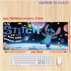 stitch anime mouse pad 70*30*0.3cm