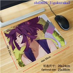 Jigokuraku anime mouse pad 30*25*0.3cm