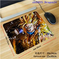 Dragon ball anime mouse pad 30*25*0.3cm