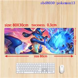 pokemon anime mouse pad 80*30*0.3cm