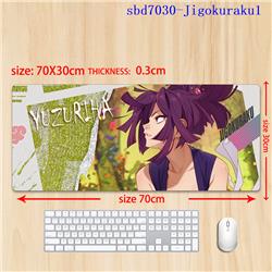 Jigokuraku anime mouse pad 70*30*0.3cm
