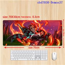 Demon slayer kimets anime mouse pad 70*30*0.3cm