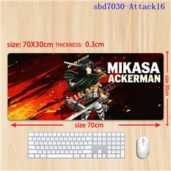 Attack on Titan anime mouse pad 70*30*0.3cm