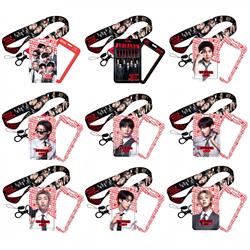 BTS anime lanyard phonestrap