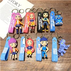 Kpop demon hunters anime keychain