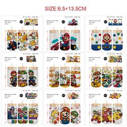 Super Mario anime glass cup 350ml