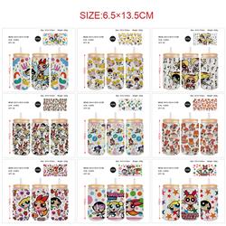 The Powerpuff Girls anime glass cup 350ml