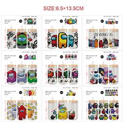 Among Us anime glass cup 350ml