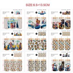 Zootopia anime glass cup 350ml