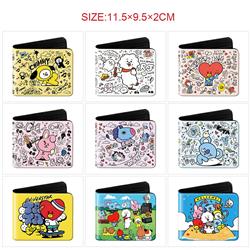 BTS anime wallet