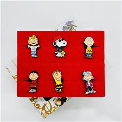 Snoopy anime pin set