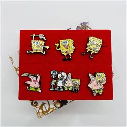 SpongBob anime pin set