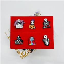 The nightmare before christmas anime pin set