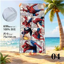 spider man anime beach towel