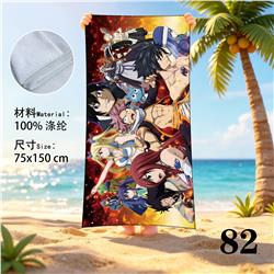 Fairy Tail anime beach towel