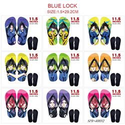 Blue Lock anime flip flops shoes slippers a pair