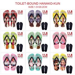 Toilet-bound hanako-kun anime flip flops shoes slippers a pair