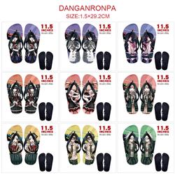 Danganronpa anime flip flops shoes slippers a pair