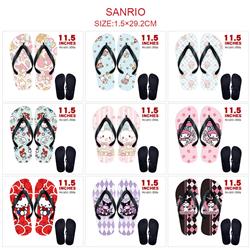 Kuromi anime flip flops shoes slippers a pair