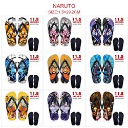 Naruto anime flip flops shoes slippers a pair
