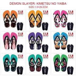 Demon slayer kimets anime flip flops shoes slippers a pair