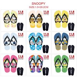 Snoopy anime flip flops shoes slippers a pair