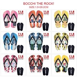 Bocchi the rock anime flip flops shoes slippers a pair