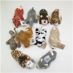 Refrigerator sticker Plush toy 12cm 10pcs a set