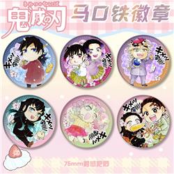 Demon slayer kimets anime pin 75mm