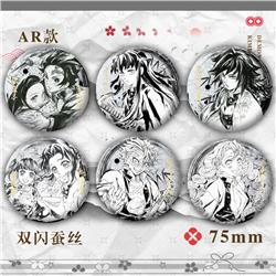 Demon slayer kimets anime pin 75mm