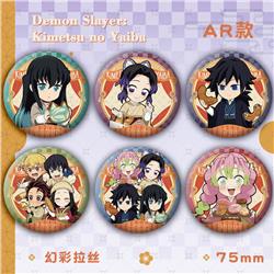 Demon slayer kimets anime pin 75mm
