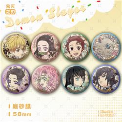 Demon slayer kimets anime pin 58mm