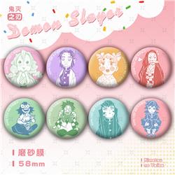 Demon slayer kimets anime pin 58mm