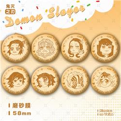 Demon slayer kimets anime pin 58mm