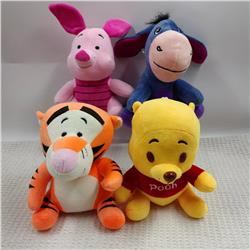 Winnie the pooh anime plush doll 20cm 4pcs a set