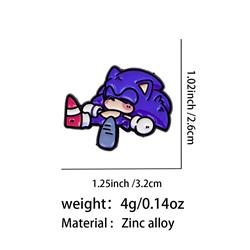 Sonic anime pin