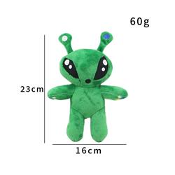 Aftonsparv green alien anime plush doll 23cm