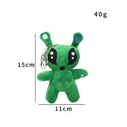 Aftonsparv  green alien anime plush doll 15cm