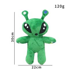 Aftonsparv green alien anime plush doll 30cm