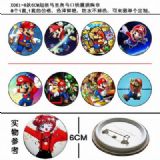 super mario anime brooch