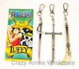 one piece anime keychain set
