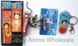 one piece anime keychain set