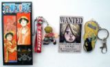 one piece anime keychain set