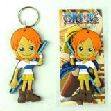 one piece anime keychain
