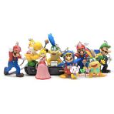 super mario anime keychain