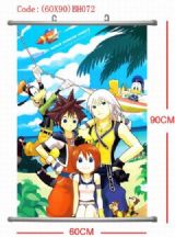 kingdom hearts anime wallscroll
