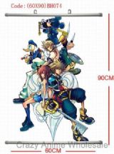kingdom hearts anime wallscroll