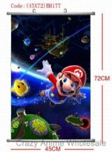 super mario anime wallscroll